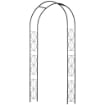 ARCO PER ROSE E SUPPORTO PER PIANTE RAMPICANTI IN METALLO, 114X30X230CM, NERO