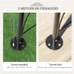 ARCO PER ROSE E SUPPORTO PER PIANTE RAMPICANTI IN METALLO, 114X30X230CM, NERO