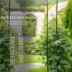 ARCO PER ROSE E SUPPORTO PER PIANTE RAMPICANTI IN METALLO, 114X30X230CM, NERO