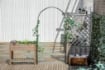 ARCO PER ROSE E SUPPORTO PER PIANTE RAMPICANTI IN METALLO, 114X30X230CM, NERO