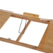 TAVOLINO DA LETTO PER PC PIEGHEVOLE E INCLINABILE CON CASSETTO, 72X35X22-30, COLORE LEGNO