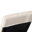 SDRAIO DA GIARDINO IN RATTAN PE CON SCHIENALE REGOLABILE E CUSCINO, 207X70X70CM, NERO