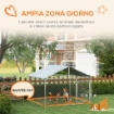 RECINTO PER CANI TAGLIA MEDIA DA ESTERNO CON TETTO IMPERMEABILE, 200X200X150CM, ARGENTO