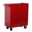 CARRELLO CASSETTIERA PORTA UTENSILI PER OFFICINA, ROSSO, 67.5X33X77CM