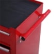 CARRELLO CASSETTIERA PORTA UTENSILI PER OFFICINA, ROSSO, 67.5X33X77CM