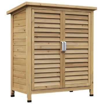 CASETTA DA GIARDINO IN LEGNO DI ABETE CON TETTO IN BITUME IMPERMEABILE, 87X46.5X96.5CM