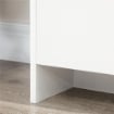 CREDENZA MODERNA A 12 RIPIANI INTERNI IN TRUCIOLATO PER CUCINA, SOGGIORNO E INGRESSO, 120X35X85 CM, BIANCO