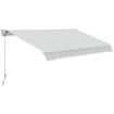 TENDA DA SOLE A BRACCI REGOLABILE 5°-35° IN ALLUMINIO E POLIESTERE, 200X250 CM, CREMA