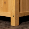 FIORIERA DA ESTERNO IN LEGNO D'ABETE CON DESIGN VERTICALE RIALZATO, 90X45X180 CM, GIALLO