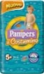 PANNOLINI PAMPERS IL COSTUMINO JUNIOR TAGLIA 5+ - 15+ KG  10 COSTUMINI 