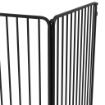 RECINTO PER CANI GRANDI A 6 PANNELLI MODULABILI IN ACCIAIO, 164X83X100 CM, NERO
