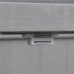 ARMADIO DA GIARDINO A 2 RIPIANI IN LEGNO DI ABETE CON TETTO APRIBILE, 74X43X88 CM, GRIGIO SCURO