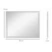 SPECCHIO BAGNO CON LUCE LED 3 LIVELLI RETTANGOLARE, ANTIAPPANNAMENTO E INTERRUTTORE TOUCH, 90X70CM