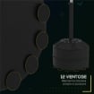 PUNCHING BALL CON BARRA GIREVOLE PER ADULTI E ALTEZZA REGOLABILE 1.6-2M, NERO