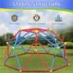 CUPOLA PER ARRAMPICATA BAMBINI 3-8 ANNI, STRUTTURA IN METALLO PER 4 BIMBI, Ø183X90CM, MULTICOLORE