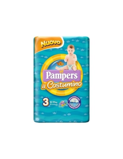 PANNOLINI PAMPERS IL COSTUMINO MIDI 12 PEZZI TAGLIA 3 OKX