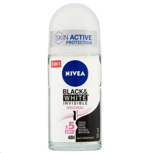 NIVEA DEODORANTE ROLL-ON 50ML BLACK&WHITE OKX