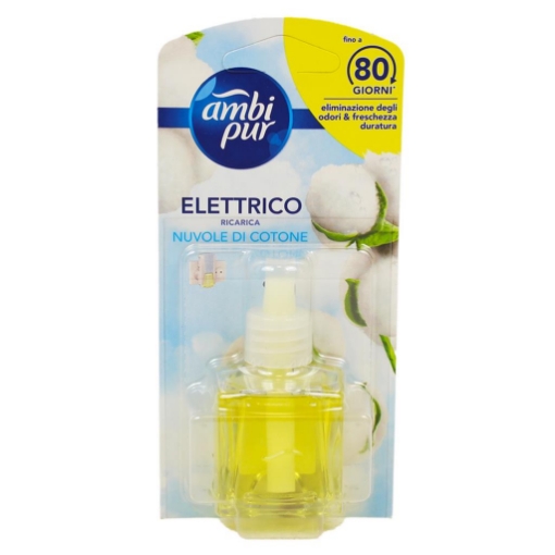 AMBIPUR DEODORANTE PER AMBIENTE RICARICA DA  20 ML FRAGRANZA NUVOLE DI COTONE OKX