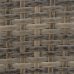 SEDIA DA GIARDINO ADIRONRACK CON BRACCIOLI, IN RATTAN E ACCIAIO, 65X86X90 CM, MARRONE E BLU