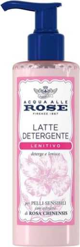 ACQUA ALLE ROSE LATTE DETERGENTE LENITIVO CON ESTRATTO DI ROSA CHINENSIS, IDEALE PER LE PELLI SECCHE O SENSIBILI 200 ML