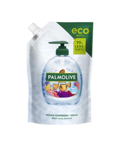 PALMOLIVE ECO RICARICA SAPONE LIQUIDO MANI AQUARIUM 500 ML CONTRO I BATTERI DERMATOLOGICAMENTE TESTATO