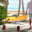 CARRELLO PORTA KAYAK REGOLABILE SU 3 LIVELLI IN ALLUMINIO PER CANOA E SUP