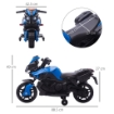 MOTO ELETTRICA PER BAMBINI 18-48 MESI CON FARI E CLACSON, IN PP E METALLO, 88.5X42.5X49 CM, BLU