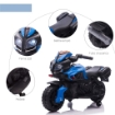 MOTO ELETTRICA PER BAMBINI 18-48 MESI CON FARI E CLACSON, IN PP E METALLO, 88.5X42.5X49 CM, BLU