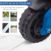 MOTO ELETTRICA PER BAMBINI 18-48 MESI CON FARI E CLACSON, IN PP E METALLO, 88.5X42.5X49 CM, BLU