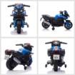 MOTO ELETTRICA PER BAMBINI 18-48 MESI CON FARI E CLACSON, IN PP E METALLO, 88.5X42.5X49 CM, BLU