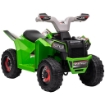 QUAD PER BAMBINI 18-36 MESI IN PP E METALLO, VELOCITÀ MAX 2.5 KM/H, 70X41.5X48.5 CM, VERDE GRIGIO E NERO