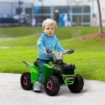 QUAD PER BAMBINI 18-36 MESI IN PP E METALLO, VELOCITÀ MAX 2.5 KM/H, 70X41.5X48.5 CM, VERDE GRIGIO E NERO