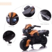 MOTO ELETTRICA PER BAMBINI 18-48 MESI CON FARI E CLACSON, IN PP E METALLO, 88.5X42.5X49 CM, ARANCIO