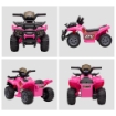 QUAD ELETTRICO PER BAMBINI 18-36 MESI CON BATTERIA RICARICABILE 6V, IN METALLO E PP, 70X42X45 CM, ROSA