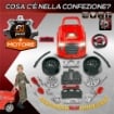 OFFICINA CAMION GIOCATTOLO CON MOTORE E 61 ACCESSORI PER BAMBINI 3-5 ANNI, RUOTE E MANIGLIA, 40X39X47CM - ROSSO