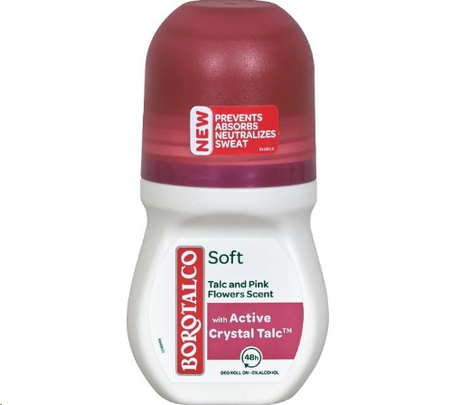 BOROTALCO DEO ROLL-ON  50ML SOFT CON CRISTALLI ATTIVI 