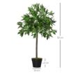 SET DI 2 ALBERI DI ALLORO IN VASO ARTIFICIALI ALTEZZA 90CM PER INTERNI ED ESTERNI