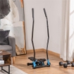 STEPPER FITNESS CON MANUBRIO E MONITOR LCD PER ALLENAMENTO A CASA E PALESTRA, BLU