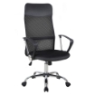 SEDIA ERGONOMICA DA UFFICIO GIREVOLE E DONDOLO CON RUOTE, ALTEZZA REGOLABILE E SCHIENALE A RETE, 63X65X109-119CM NERO