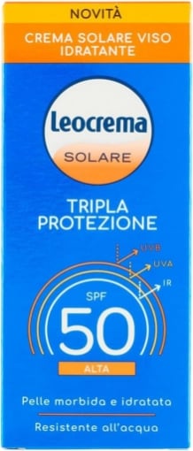 LEOCREMA CREMA VISO TRIPLA AZIONE SFP50 50 ML PELLE MORBIDA E IDRATATA 