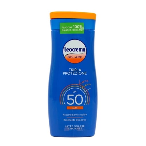 LEOCREMA SOLARE TRIPLA PROTEZIONE LATTE IDRATANTE SPF50 200 ML