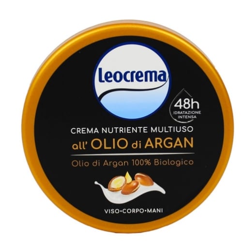 LEOCREMA CREMA MULTIUSO CORPO MANI VISO ALL'OLIO DI ARGAN VASO 150 ML