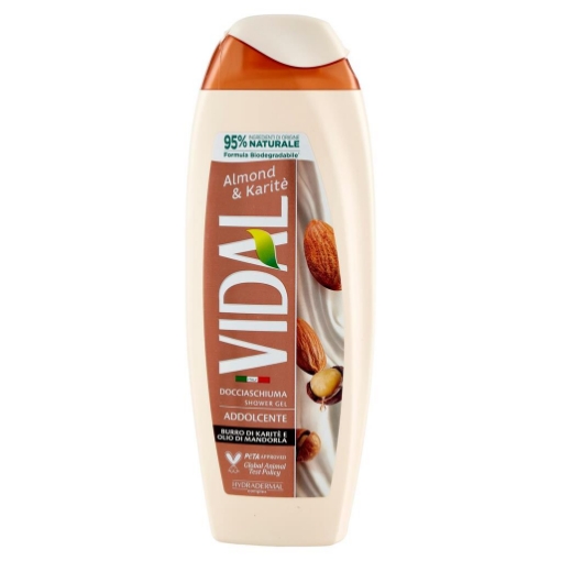 VIDAL DOCCIASCHIUMA ADDOLCENTE  250 ML PER CORPO ALMOND&KARITE