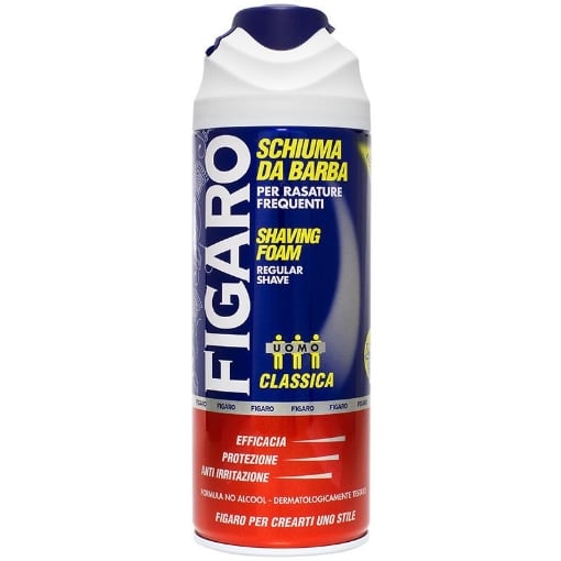 FIGARO SCHIUMA DA BARBA CLASSICA 400 ML EFFICACIA PROTEZIONE E ANTI IRRITAZIONE OKX