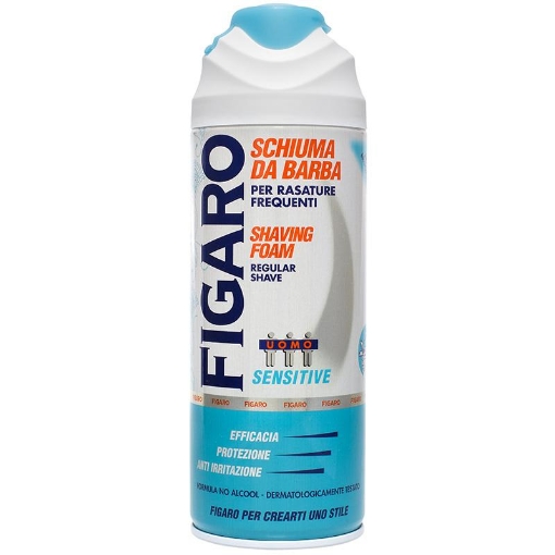 FIGARO UOMO SCHIUMA DA BARBA SENSITIVE 400 ML OKX