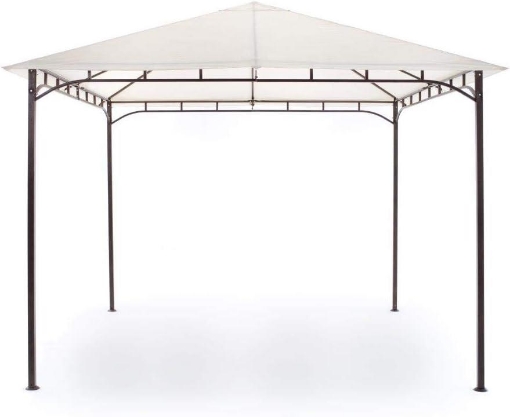 GAZEBO RODI MISURA 3X4 M IN METALLO PALO 40X40 BEIGE 