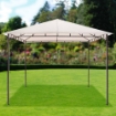 GAZEBO RODI MISURA 3X4 M IN METALLO PALO 40X40 BEIGE 