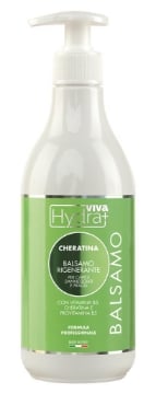 HYDRA VIVA RIGENERANTE CON CHERATINA VITAMINA B3 + B5 500 ML PER CAPELLI DANNEGGIATI 