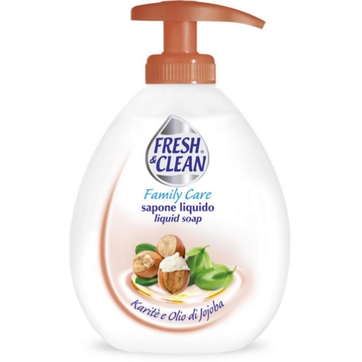 FRESH & CLEAN SAPONE LIQUIDO KARITE' E OLIO DI JOJOBA CON EROGATORE 300 ML OKX