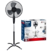 VENTILATORE FRESCO 40 PIANTANA NERO CON BASE A CROCE RIALZATA OKX